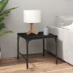 Side Table Black 40x40x35 cm Engineered Wood