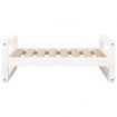 Dog Bed White 75.5x55.5x28 cm Solid Pine Wood