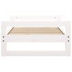 Dog Bed White 75.5x55.5x28 cm Solid Pine Wood