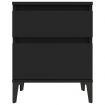 Bedside Cabinet Black 40x35x50 cm