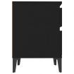 Bedside Cabinet Black 40x35x50 cm