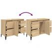 Sink Cabinet Sonoma Oak 80x33x60 cm Engineered Wood