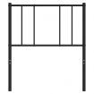 Metal Headboard Black 107 cm