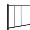 Metal Headboard Black 107 cm