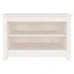 Shoe Bench White 70x38x45.5 cm Solid Wood Pine