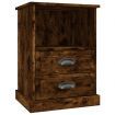 Bedside Cabinets 2 pcs Smoked Oak 43x36x60 cm
