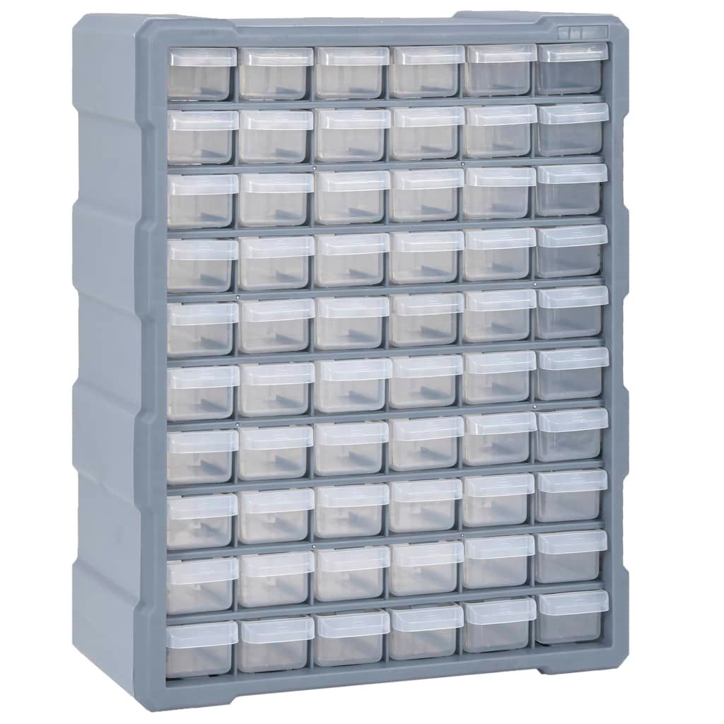 Multi-drawer Organiser with 60 Drawers 38x16x47.5 cm