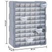 Multi-drawer Organiser with 60 Drawers 38x16x47.5 cm