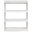 Book Cabinet/Room Divider White 100x30x103 cm Solid Pinewood