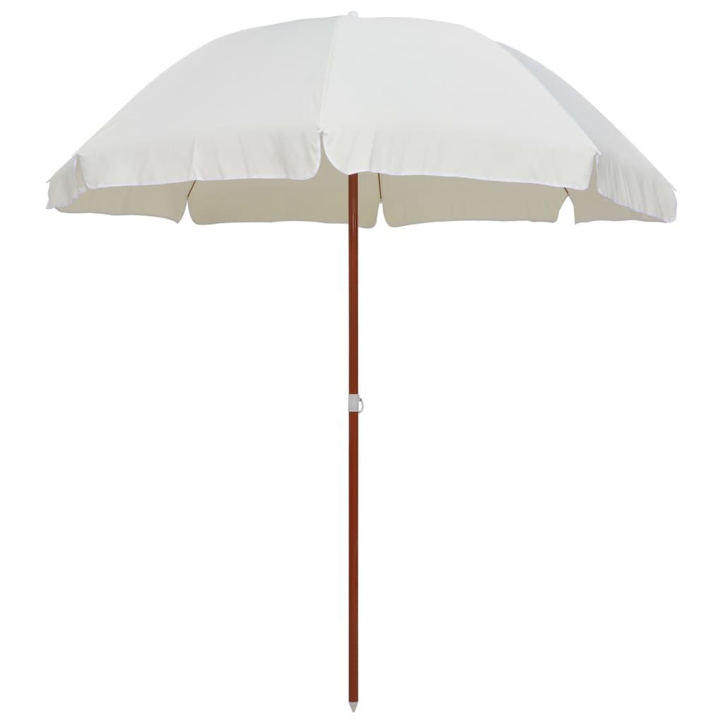 Parasol with Steel Pole 240 cm Sand