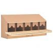 Chicken Laying Nest 5 Compartments 117x33x54 cm Solid Pine Wood