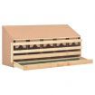 Chicken Laying Nest 5 Compartments 117x33x54 cm Solid Pine Wood