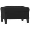 Footstool Black 60x50x41 cm Faux Leather