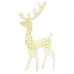 Acrylic Reindeer Christmas Decoration 140 LEDs 120 cm Warm White