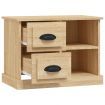 Bedside Cabinet Sonoma Oak 60x35.5x45 cm