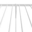 Metal Bed Frame with Headboard White 107x203 cm