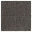 Wall Panels 12 pcs Dark Grey 30x30 cm Fabric 1.08 m²