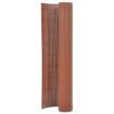 Double-Sided Garden Fence 90x400 cm Brown