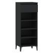 Shoe Rack Black 40x36x105 cm Engineered Wood