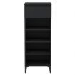 Shoe Rack Black 40x36x105 cm Engineered Wood