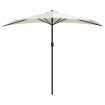 Balcony Parasol with Aluminium Pole Sand 270x144 cm Half