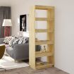 Book Cabinet/Room Divider 60x35x167 cm Solid Pinewood