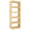 Book Cabinet/Room Divider 60x35x167 cm Solid Pinewood