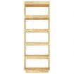 Book Cabinet/Room Divider 60x35x167 cm Solid Pinewood