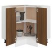 Kitchen Cabinet Brown Oak 75.5x75.5x80.5 cm Engineered Wood