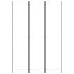 3-Panel Room Divider White 150x220 cm Fabric