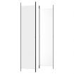 3-Panel Room Divider White 150x220 cm Fabric