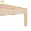 Bed Frame Solid Wood Pine 137x187 Double Size