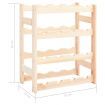 Wine Rack for 16 Bottles Solid Wood Pine