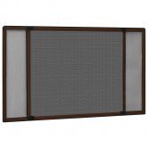 Extendable Insect Screen for Windows Brown (75-143)x50 cm