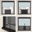 Extendable Insect Screen for Windows Brown (75-143)x50 cm