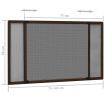 Extendable Insect Screen for Windows Brown (75-143)x50 cm