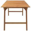 Garden Table 200x90x75 cm Solid Wood Acacia