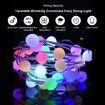 20M String Lights LED Copper Wire String Lights Dream Color Remote Control Outdoor Waterproof Christmas Holiday Bluetooth Control Bedroom Wedding