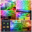 20M String Lights LED Copper Wire String Lights Dream Color Remote Control Outdoor Waterproof Christmas Holiday Bluetooth Control Bedroom Wedding