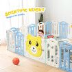 20 Panels Baby Playpen Playground Gate Indoor Outdoor Activity Centre Foldable Adventure Safety Fence Pen Yard Bear Design