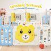 20 Panels Baby Playpen Playground Gate Indoor Outdoor Activity Centre Foldable Adventure Safety Fence Pen Yard Bear Design