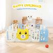 16 Panels Baby Playpen Gate Playground Indoor Outdoor Activity Centre Adventure Safety Fence Foldable Yard Pen Bear Design