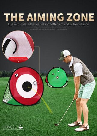 4-side Golf chip Cutting Practice Multi-Objective Golf Cutter Net Indoor Outdoor Training Simulator with 3