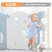 16 Panels Baby Playpen Gate Indoor Outdoor Adventure Playground Activity Centre Safety Yard Foldable Fence Pen Airship Design