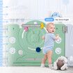 Baby Playpen 16 Panels Safe Fence Kids Enclosure Kidbot Activity Centre Safety Barrier Foldable Gate Play Yard Rabbit Design