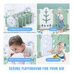 Baby Playpen 18 Panels Safe Fence Kids Enclosure Kidbot Activity Centre Safety Barrier Foldable Gate Play Yard Rabbit Design