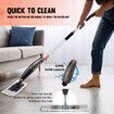 Spray Floor Mop Cleaner 3 Microfiber Heads Wood Tile Dry Dust Water Liquid Jet Cleaning System with 520ml Spraying Bottle