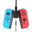 JoyCon Charging Grip for Switch/Switch OLED, Comfort Joycon Grip Controllers with USB-C Cable (Audio Version)