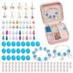 Jewelry Making Kit for GirlsJewelry Making Supplies Beads Charms Bracelets for DIY Craft Gifts Crystal Gifts for Girls,Girls Gifts Age 8-10 Col.Blue