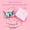 158pcs Kids Purse Making Kit Birthday Charm Bracelet Making Kit,Making Your Own Fashion Handbag/Bracelets Party Favors Gifts Crafts for Girls